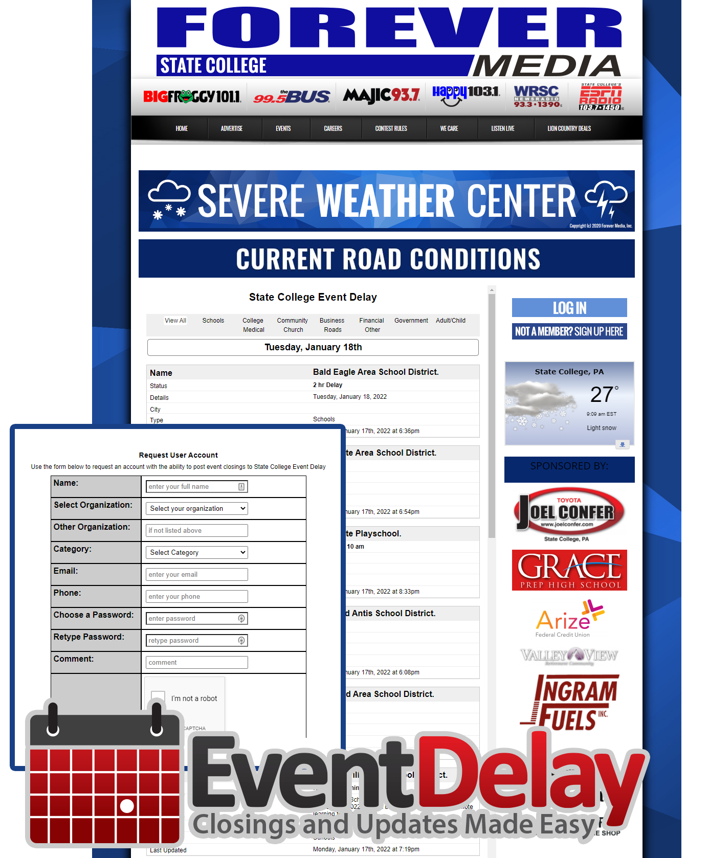 Event Delay Example